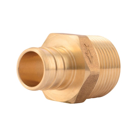 Nibco SharkBite Push to Connect 3/4 in. Barb each X 3/4 in. D MPT Brass 90 Degree Elbow UC134LFA
